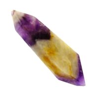 Chevron Amethyst Double Terminated Polished Point Specimen