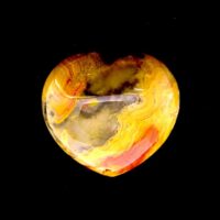 Crazy Lace Agate Puff Heart