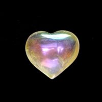 Angel Aura Quartz Puff Heart
