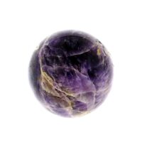 Gemstone Sphere in Chevron Amethyst