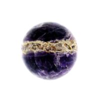 Gemstone Sphere in Chevron Amethyst