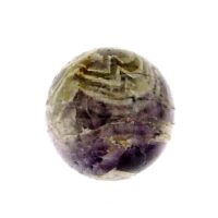 Gemstone Sphere in Chevron Amethyst