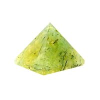 Gemstone Pyramid in Prehnite
