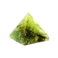Gemstone Pyramid in Prehnite