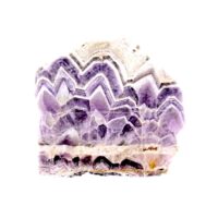 Chevron Amethyst Polished Face Slice Specimen