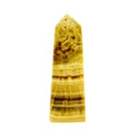 Gemstone Obelisk in Banded Aragonite