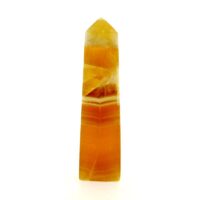 Gemstone Obelisk in Honey Calcite