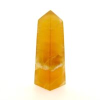 Gemstone Obelisk in Honey Calcite