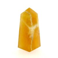 Gemstone Obelisk in Honey Calcite