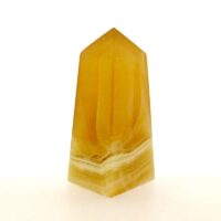 Gemstone Obelisk in Honey Calcite
