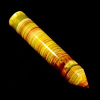 Gemstone Round Section Pencil Point in Onyx