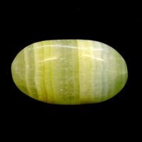 Green Caribean Calcite Polished Pebble/Palmstone