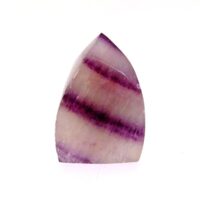 Flame/Point Specimen in Polished Fluorite