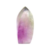 Flame/Point Specimen in Polished Fluorite