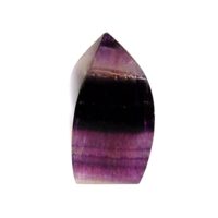 Flame/Point Specimen in Polished Fluorite