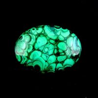 Polished Palmstone in Malachite