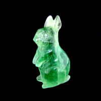 Carving Of A Rabbit in Green Fluorite