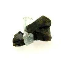 Aquamarine Crystal in Black Tourmaline