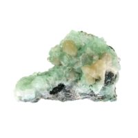 Green Apophyllite with Stilbite Raw Crystal Specimen