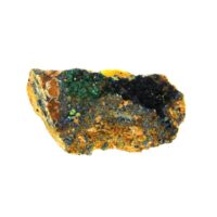 Azurite with Malachite on Matrix Raw Crystal Specimen