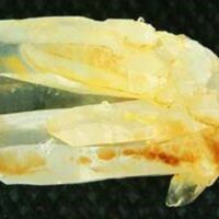 Twinned Iron Hydrate Quartz Point Specimen 75 x 38 x 33mm Aprox. 85g