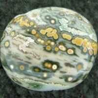Orbicular Jasper Polished Pebble Specimen (Madagascar)