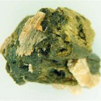 Epidote Crystal Specimen with Mica Inclusion (Brazil)