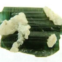 Blue/Green Tourmaline in Quartz Crystal Specimen