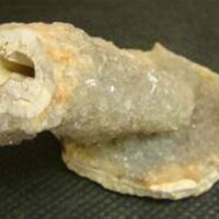 Agate with Quartz Stalactitic Crystal Formation