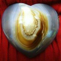 Large Agate Geode Heart
