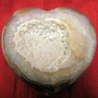 Large Agate Geode Heart