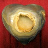 Large Agate Geode Heart