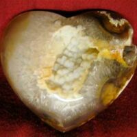 Large Agate Geode Heart