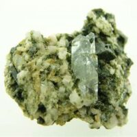 Epidote with Quartz Crystal Specimen