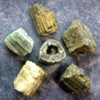 Green Catseye Tourmaline Crystal Specimens