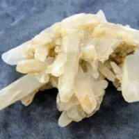 Etched Quartz with Calcite Cluster Specimen