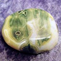 Orbicular Jasper Polished Pebble Specimen (Madagascar)