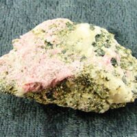 Rhodochrosite with Pyrite Rough Crystal Specimen