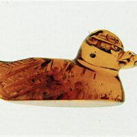 Duck Carving in Baltic Amber