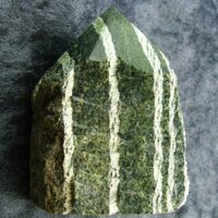 Chrysotile in Serpentine Top Polished Point Specimen