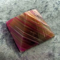 Agate Pyramid (Pink Dyed)