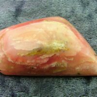 Sliced Pink Opal Dome Polished Pebble Specimen