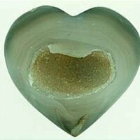 Large Agate Polished Heart