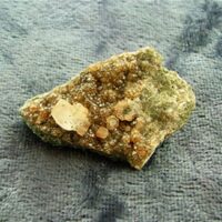 Calcite with Analcime Rough Crystal Specimen