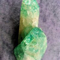 Green Crackle Quartz Cluster Specimen