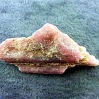 Rubellite in Quartz Rough Crystal Specimen