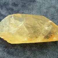 Tangerine Quartz Lemurian Point Specimen