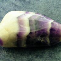 Chevron Amethyst Polished Pebble Specimen