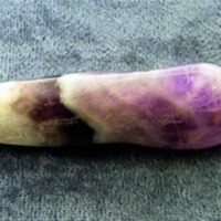 Chevron Amethyst Polished Pebble Specimen