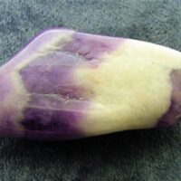 Chevron Amethyst Polished Pebble Specimen